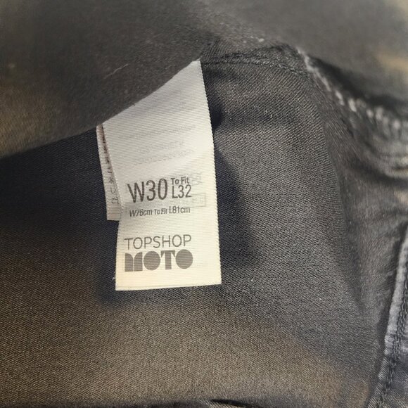 Topshop MOTO Jeans Jeggings Womens 30x32 Black - Picture 6 of 7